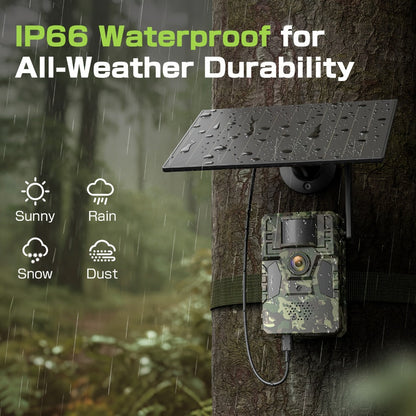 4G Cellular Trail Camera 2K No WiFi Required with Phone App Remote View, Wireless Game Camera for Deer Hunting
