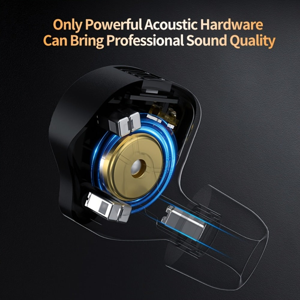 KZ ZS12 PRO X In-Ear Monitor Hybrid IEM Headphones Detachable Cable Noise Cancelling Dynamic Mic Sport Gaming DJ Audio Monitoring Music Production