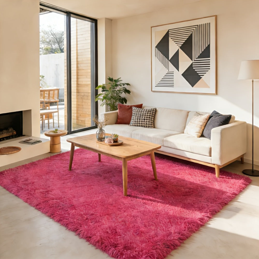 Area Rug Faux-Fur Tufted Collection at 650 g/m² with 22 Colors and Ten Retained Size Listings