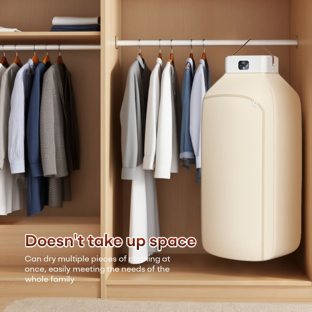 Portable Clothes Dryer with Fabric Drying Bag and Beige1, Beige2 or UV Deluxe Checkout Models