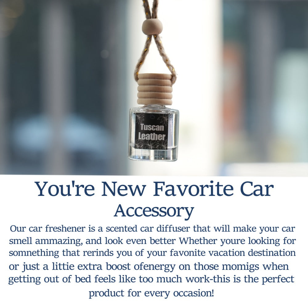 Car Air Freshener 4-Bottle Gift Set – Hanging Diffuser with 60-Day Lasting Fragrance, Multiple Scent Styles for Car Interior, Perfect Holiday Gift for Friends & Family