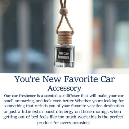 Car Air Freshener 4-Bottle Gift Set – Hanging Diffuser with 60-Day Lasting Fragrance, Multiple Scent Styles for Car Interior, Perfect Holiday Gift for Friends & Family