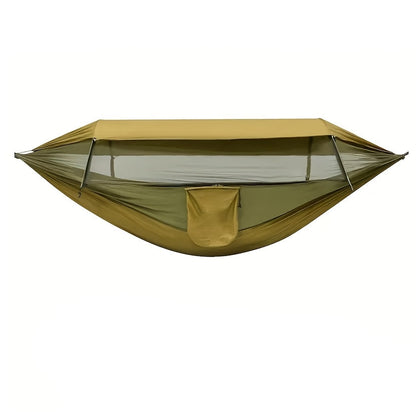 Camping Hammock with Mosquito Net, 210T Nylon, 265lbs Cap.