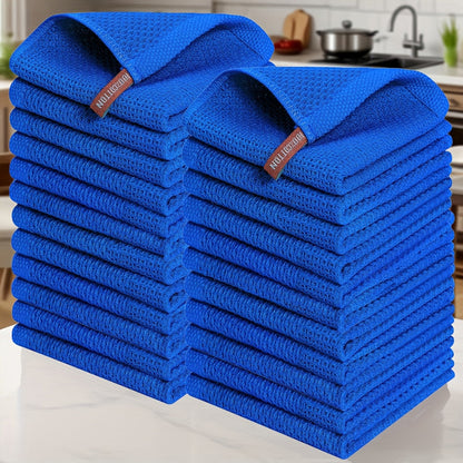 Kitchen Dish Cloths 23pcs 100% Cotton Waffle Weave Ultra Dish Towels 12x12 Inch for Cooking Cleaning Wiping Hands Kitchen Decor Gift
