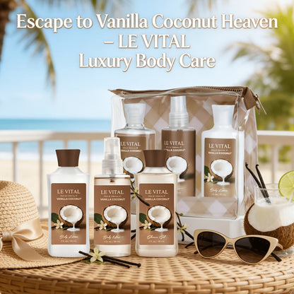 Bath and Body Gift Set in Cherry Blossom, Lavender Vanilla, Vanilla Coconut or Lotion and Mist Options