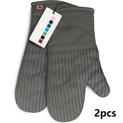 Oven Mitts and Pot Holders Set 6 Piece Heat Resistant Kitchen Gloves Non-Slip Cooking Mitts with Potholder