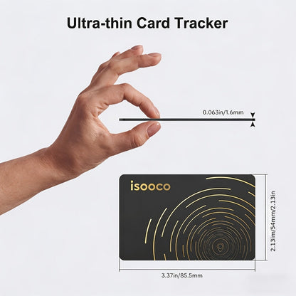 Ultra-Thin Apple Find My Wallet Tracker Card with Three-Year Battery, 1-Piece iOS Option and Audible Finder