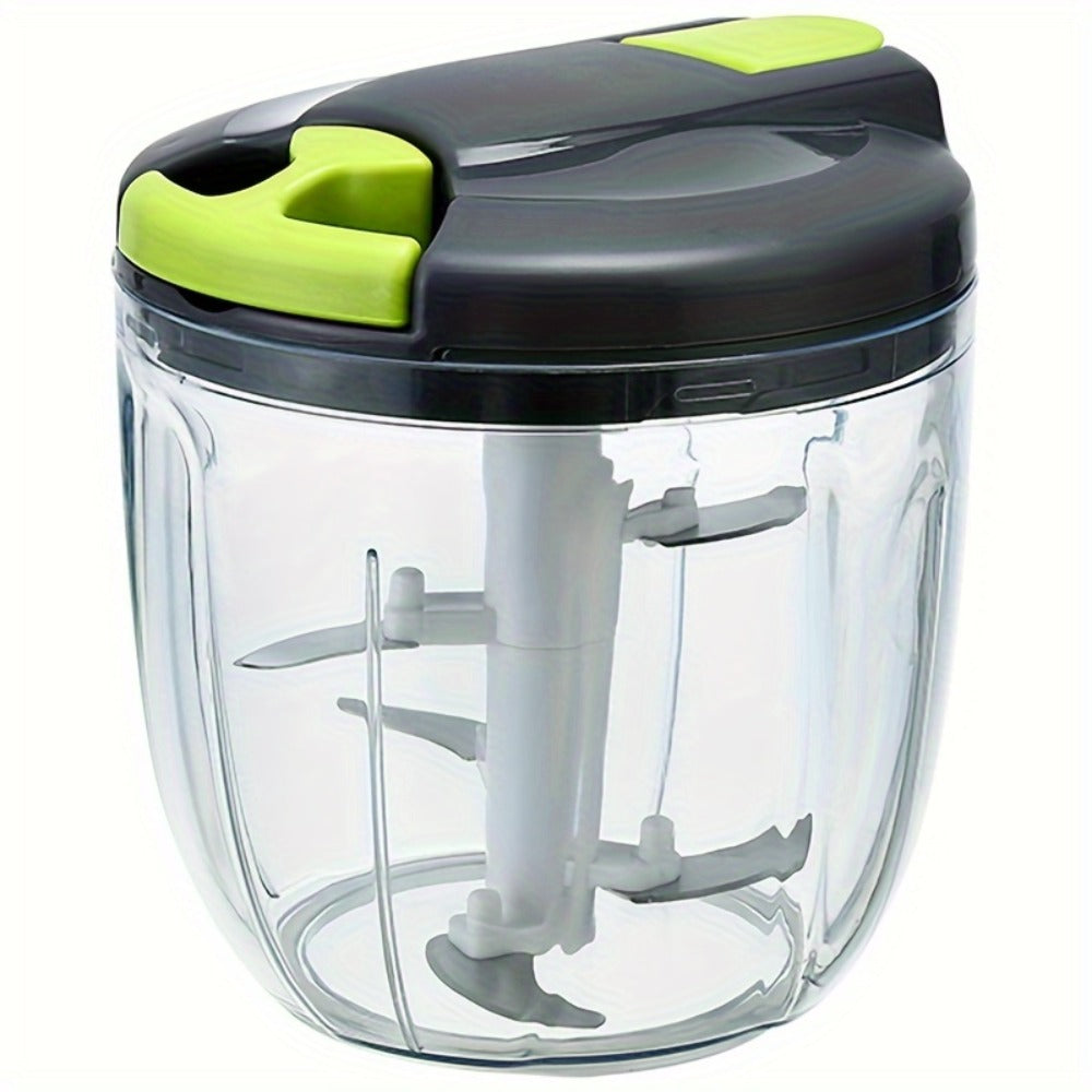 Vegetable Chopper with 3/5 Blades – Multifunctional Onion Chopper, Food Dicer & Salad Cutter with Container | Kitchen Gadget Set for Potato, Carrot, Garlic