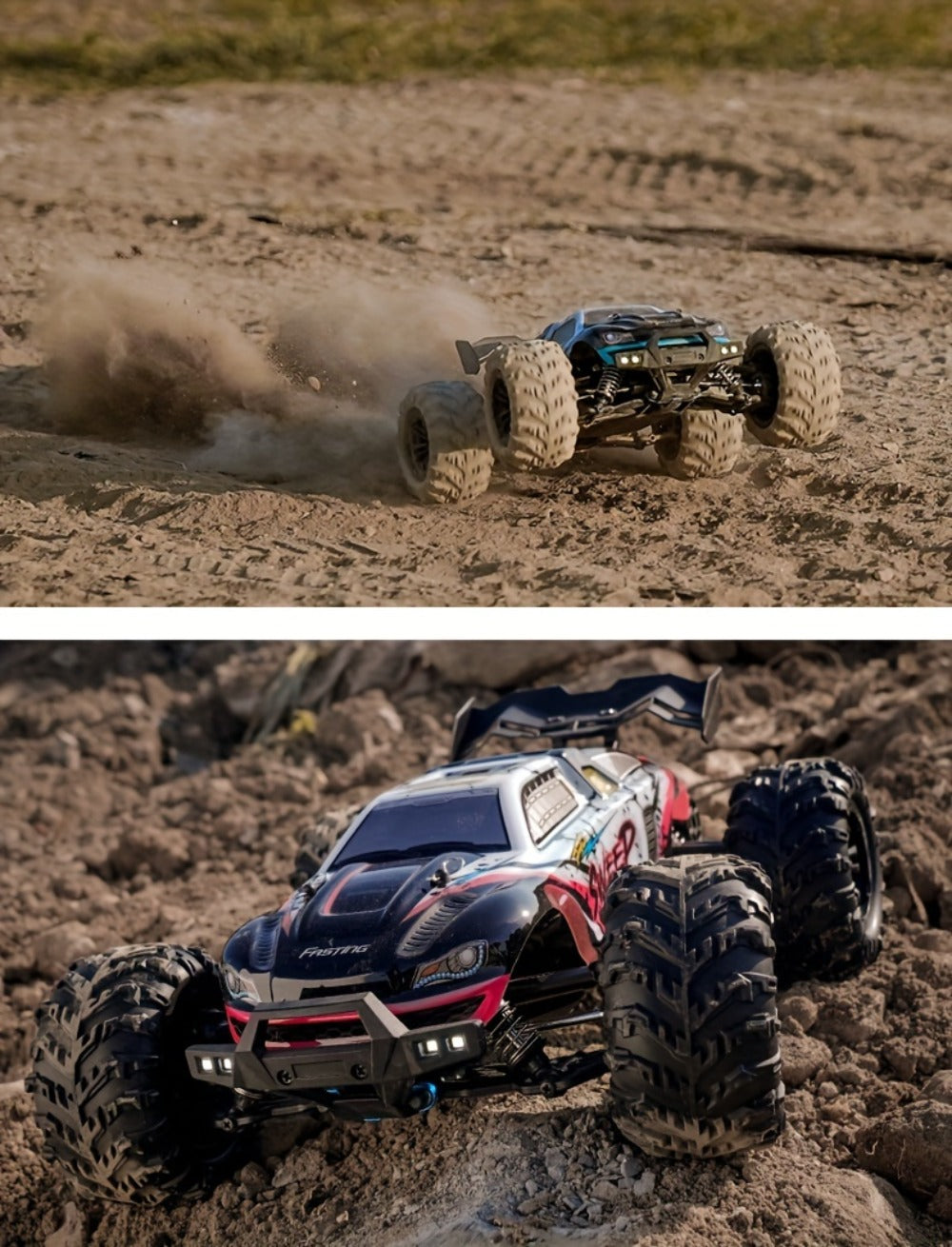 Remote Control Car, 1:16 Scale 4WD Off-Road Truck with 2.4GHz Control, 70KM/H Source Speed and Four Color Options