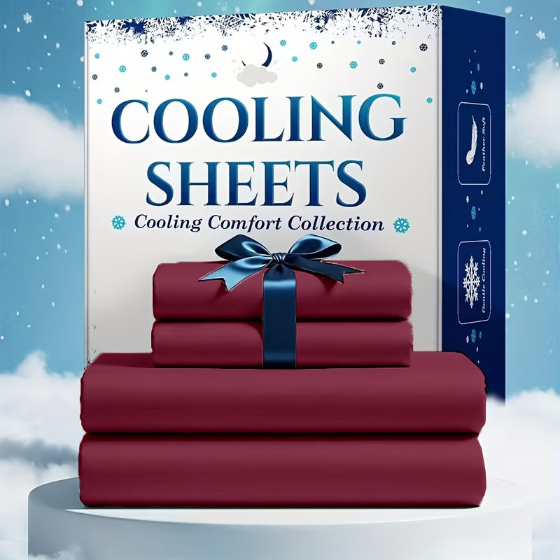 Bed Sheet Set Soft Breathable Cooling Microfiber Fitted & Flat Sheets with Deep Pockets – Wrinkle Free Hotel Luxury Bedding in Multiple Colors & Sizes