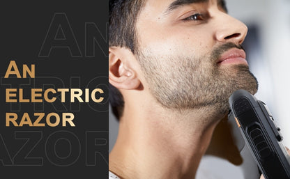Electric Hair Clipper Set for Men - LQT USB Rechargeable 2000mAh with Engraving Scissors Metal Digital Display Cordless Barber Kit 2 3 4 Piece Home Salon Bronze Gift