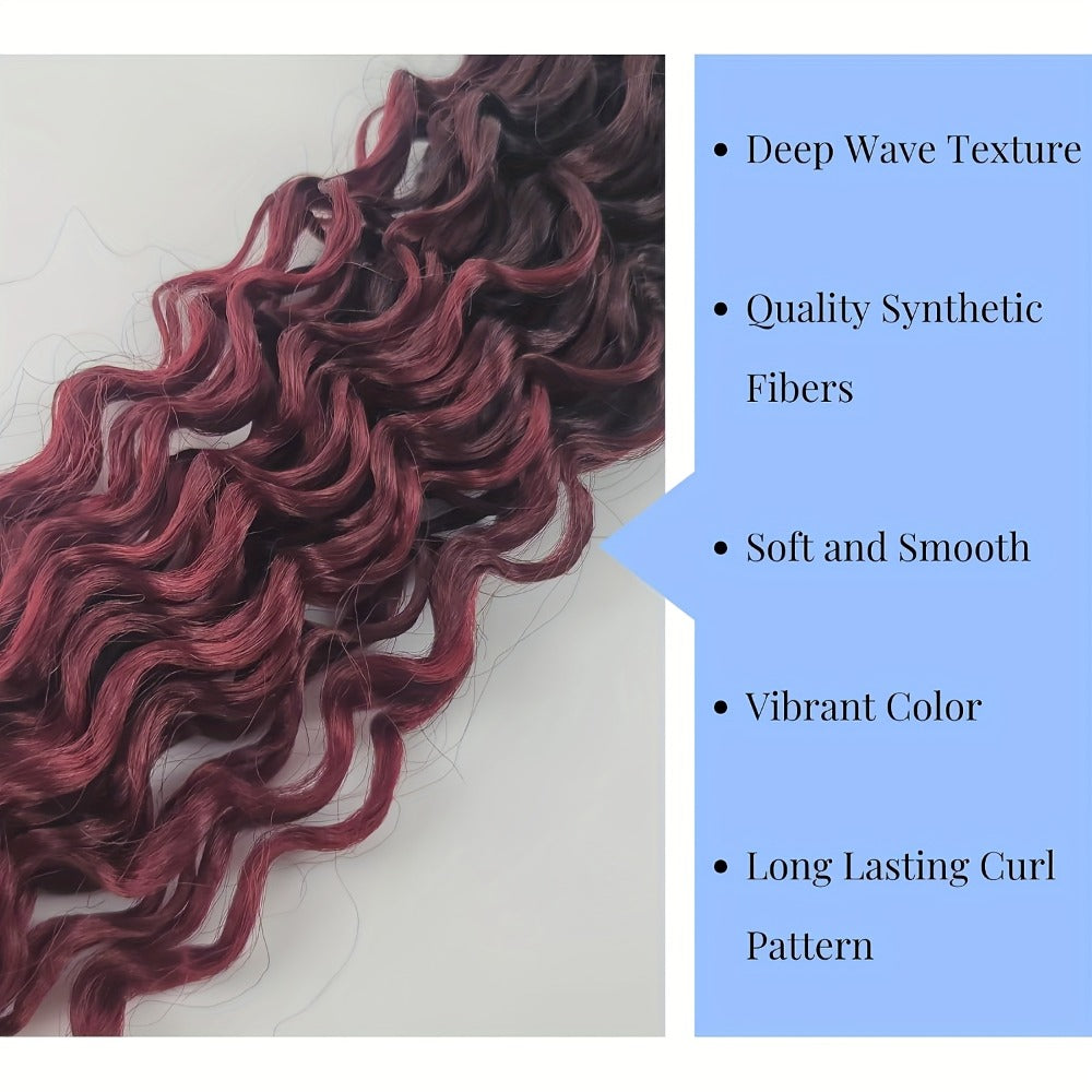 Six-Pack Braiding Hair with Deep-Curly Ends in Seven Pictured 26- or 32-Inch Color Options