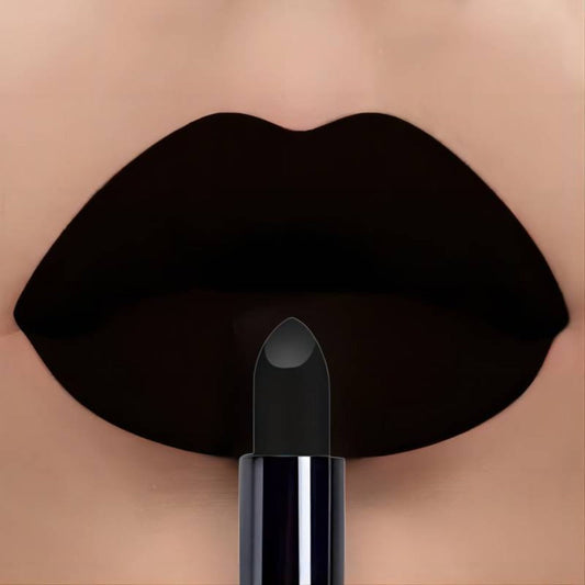 Black Matte Lipstick Set 3 Pack — Waterproof Long-Lasting Gothic Lip Color, Full Coverage Smudge-Proof Dark Lip Makeup for Halloween Costume Valentine's Day Gift for Women