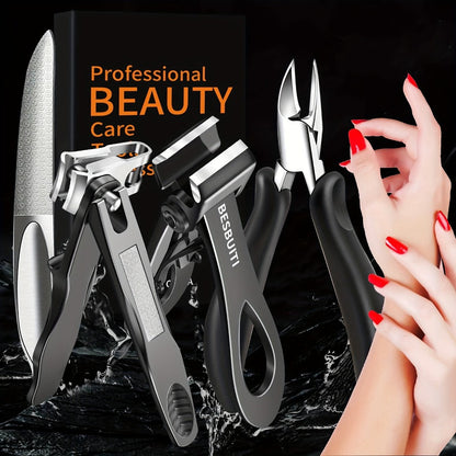 Nail Clipper Tool Set with Large Clipper Pair, Eight-Piece Kit or Hand-and-Foot Clipper Options