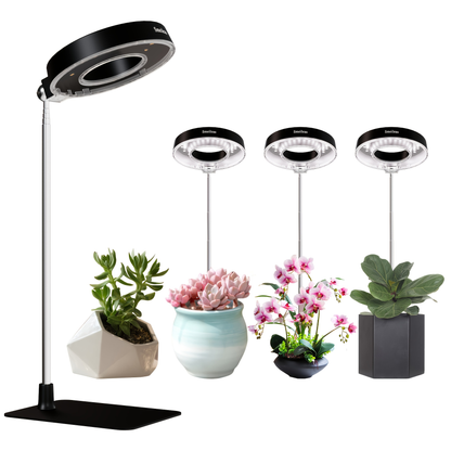 Magnetic Full-Spectrum Grow Light with 360-Degree Adjustable Head, Timer and Two- or Six-Piece Options