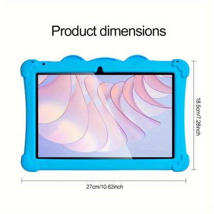 Kids Tablet 10 Inch Android 13, IPS Eye Protection Display 32GB ROM 3GB RAM, Dual-Band WiFi Parental Controls Google Play, Pre-Installed Educational Apps & Games Dual Camera, Toddler Tablet with Protective Case for Ages 3-12 – Red Blue