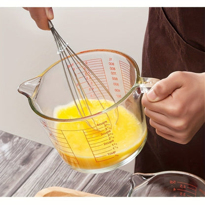 Clear Glass Measuring Cup Bundle with Four- or Nine-Piece Options, Pour Spouts, Handles and Baking Accessories