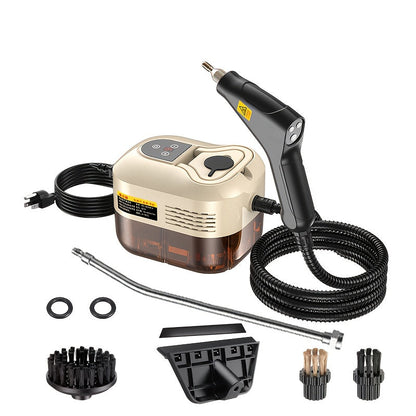 Steam Cleaner by GAKOZ, Canister Kit with Handheld Wand, Flexible Hose, Brush Heads and Glass Scraper Options