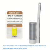 【7-piece Set】A Set Of Toilet Brushes + 6 Yellow Replacement Heads
