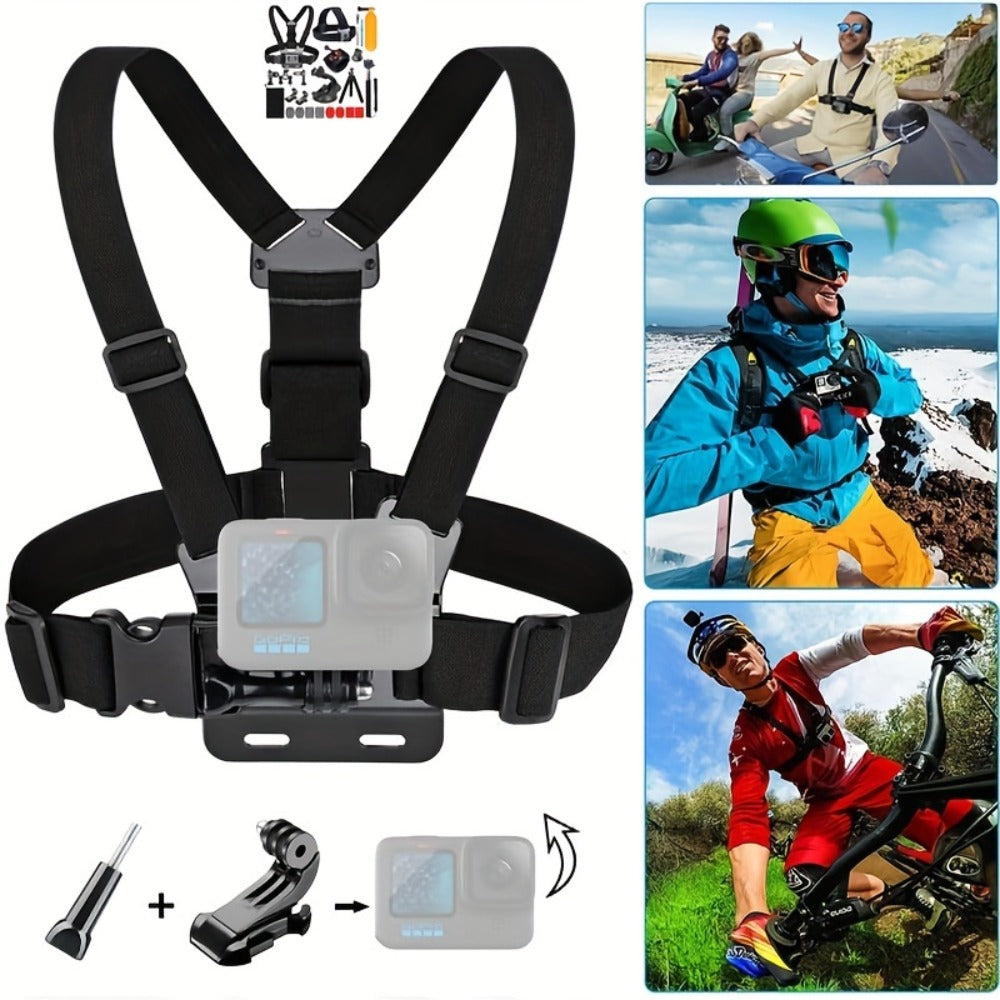 21-in-1 Action Camera Accessory Kit for GoPro Hero 12 11 10 9 8 7 6 5 4, Session, Fusion, Insta360