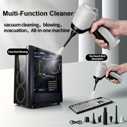 Handheld Vacuum Cleaner 3-in-1 with Suction, Blowing and Air Extraction Modes in Three Colors