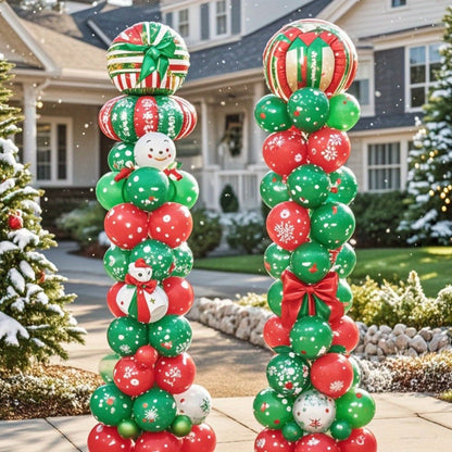 Balloon Column Stand Set of 2 with Pump – Adjustable 1.57–7 ft Telescopic Party Decoration Stand for Weddings, Birthdays & Graduations