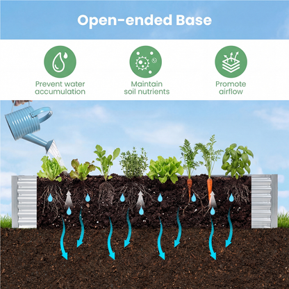 Raised Garden Bed with Greenhouse Cover 3-in-1 for Garden, Patio and Yard Use, with the Listed Configuration