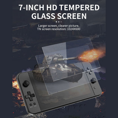 Handheld Game Console Powkiddy X70 with 7-Inch IPS HD, 1024x600 resolution, 32GB or 128GB Options, 3500mAh Battery, Mini HDMI
