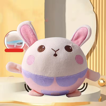Dog Toy USB-Rechargeable Bouncing Character with Voice Recording, Music and Animal Sound Modes