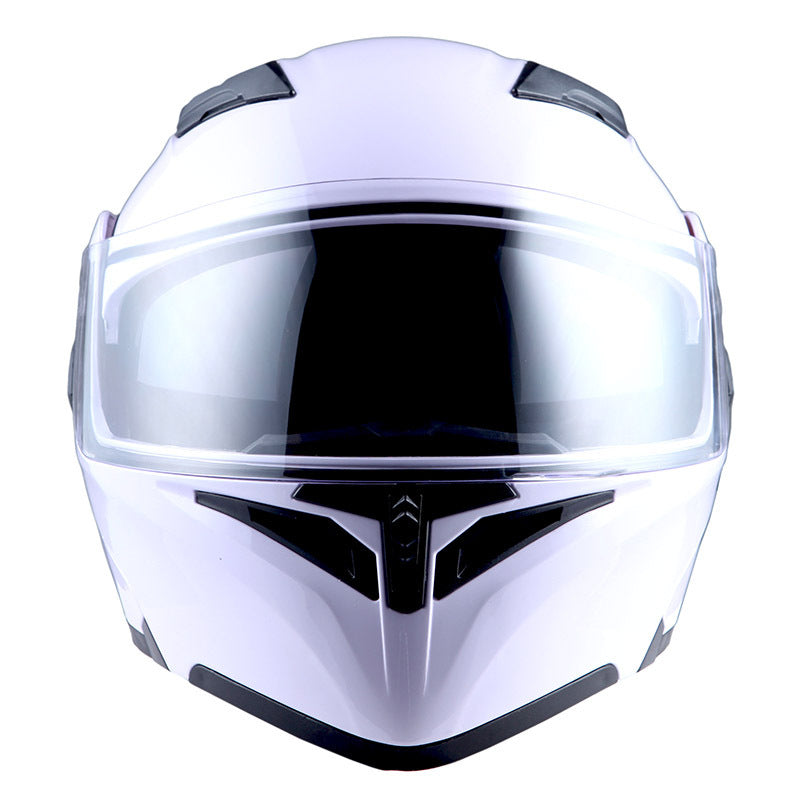 Motorcycle Modular Full Face Helmet Flip Up Dual Visor Inner Smoked Shield Lightweight Aerodynamic Thermoplastic Shell Removable Washable Interior for Men Women, Multiple Colors S M L XL