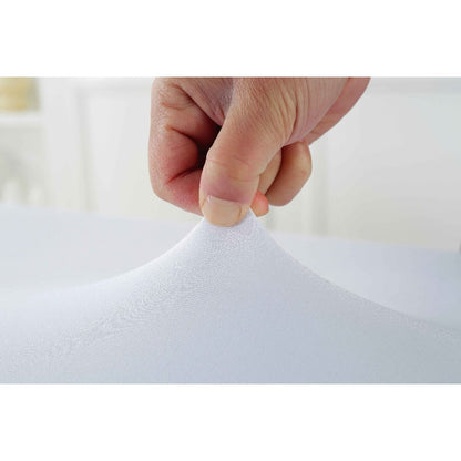 Tablecloth Fitted Stretch Cover Set for 4, 6 or 8-Foot Rectangle Tables in 3 or 5-Piece Packs
