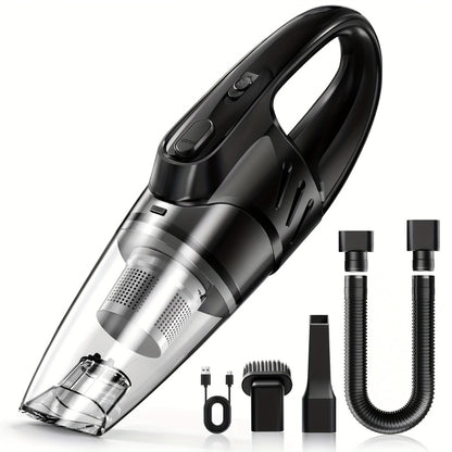 Model 807 Cordless Car Vacuum Cleaner with 6000Pa Pictured Rating, Five Accessories and Six Color Configurations