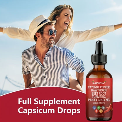 Cayenne Pepper Herbal Liquid Drops in 2-Fl-Oz Bottles with One-, Two- or Three-Bottle Options