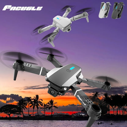E88 Foldable Drone with Dual Camera – RC Quadcopter 360° Stunt Flip Surround Flight Optical Flow Height Hold 500mAh Battery Beginner to Intermediate Indoor Outdoor Flying Toy Gift for Teens Adults Boys