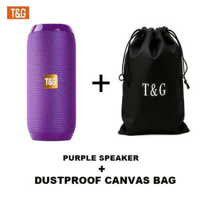 TG117 10W IPX4 Waterproof Portable Bluetooth Speaker with Carry Strap - HD Bass Sound, 1200mAh Battery, 33ft Range, Hands-Free Calling, TF Card USB AUX Wireless, Outdoor Travel Camping