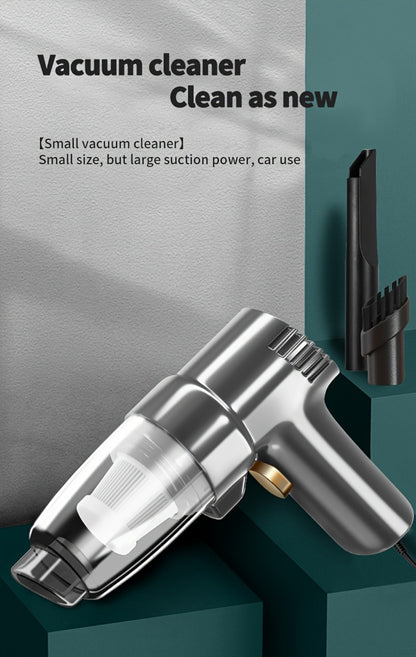 Corded Handheld Car Vacuum Cleaner with 3KPa Source Rating, 3m Power Cord, Brush and Crevice Nozzles in Five Colors