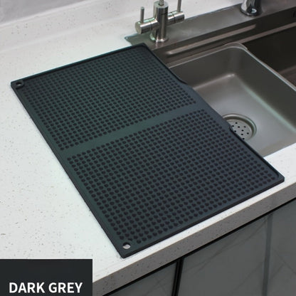 XL Kitchen Countertop Drying Mat 17.72x12.2 Inch Heat Resistant 446°F Anti-Slip Splash-Proof Drain Pad, Dishwasher Safe Sink Stove Drying Pad Easy to Clean Space-Saving