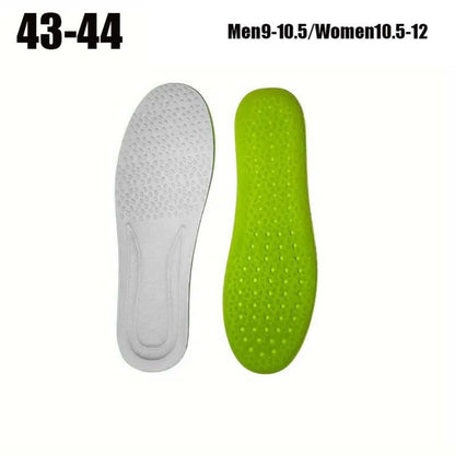 Four-Pair Green Honeycomb Foam Shoe Inserts with Trim Guide and Five EU Size Options from 35 to 46