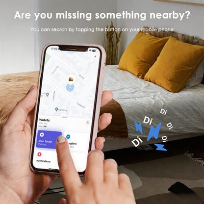 Ultra-Thin Apple Find My Wallet Tracker Card with Three-Year Battery, 1-Piece iOS Option and Audible Finder