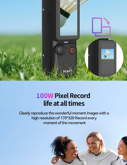 4K UHD Vlogging Action Camera 180° Rotating Lens Anti-Shake 1.9" Screen 2000mAh Battery – Lightweight Travel Cam with Image Stabilization for Vlogging, Hiking & Outdoor Sports | Gift for Teens & Adults