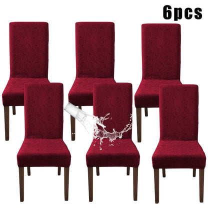 Stretch Dining Chair Covers Set of 4/6 - Plant Print Slipcovers for Dining Room Kitchen Chairs, Elastic Parsons Chair Protector, Home Decor