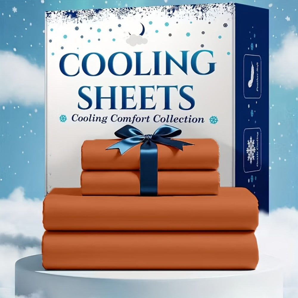 Bed Sheet Set Soft Breathable Cooling Microfiber Fitted & Flat Sheets with Deep Pockets – Wrinkle Free Hotel Luxury Bedding in Multiple Colors & Sizes