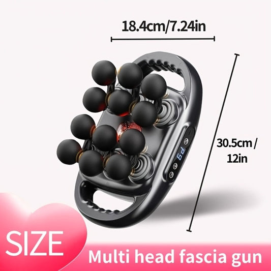 Massage Gun for Deep Tissue Relief – Cordless Percussion Massager with 9 Speeds & 9 Modes, Multiple Heads for Back, Neck, Shoulders, Legs & Feet | Gift for Dad & Mom