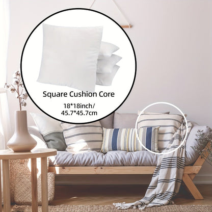 Outdoor Pillow Inserts 4/6 Pack – Soft Microfiber Fill, Waterproof & Fluffy Throw Pillow Inserts for Sofa Bed Couch, 12x20 18x18 20x20 Inch