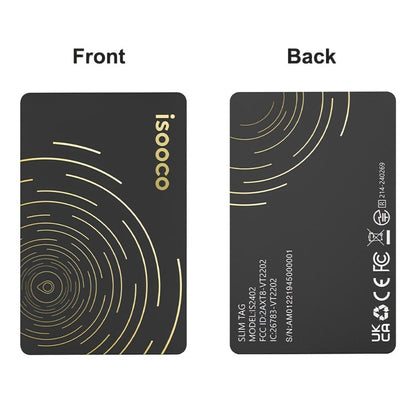 Ultra-Thin Apple Find My Wallet Tracker Card with Three-Year Battery, 1-Piece iOS Option and Audible Finder