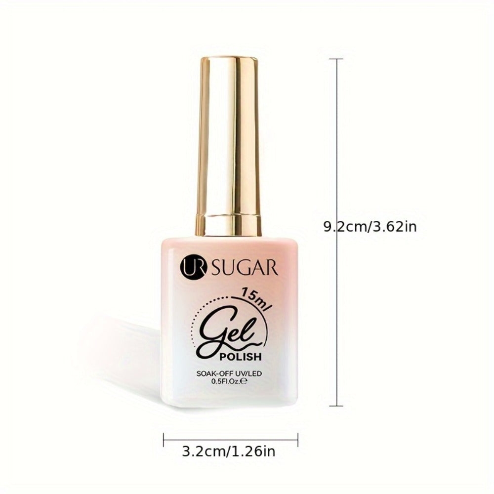 Gel Nail Polish – Reflective Glitter UR SUGAR 15ml Fluorescent Neon Shimmer UV LED Soak Off Semi Permanent Nail Art Varnish Manicure Set
