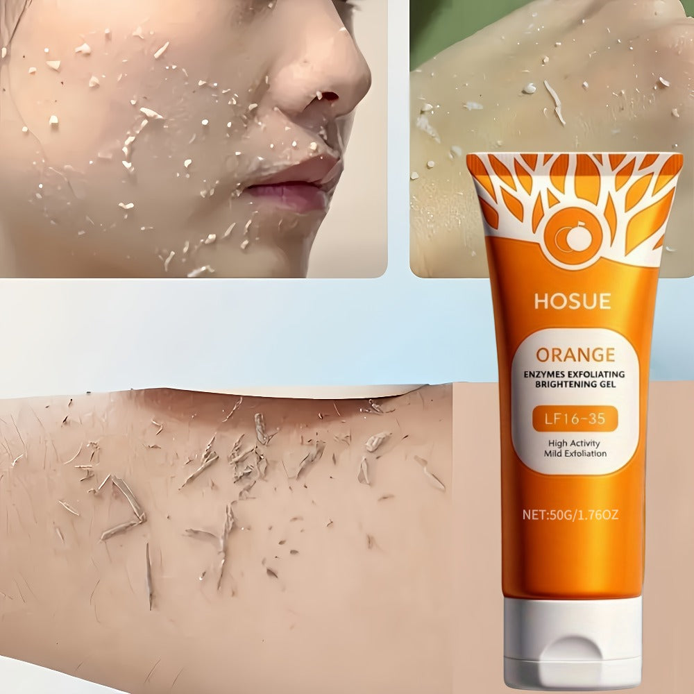 Orange-Label Facial Exfoliating Gel, 50g Tube with Niacinamide, Ascorbic Acid and Orange Fruit Extract Panel