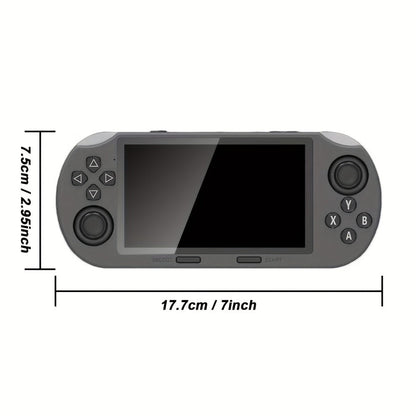 Handheld Game Console with Open-Source Linux System, IPS HD Screen, Dual Analog Joysticks & USB-C Charging – Retro Portable Gaming Handheld for Kids & Adults, Plug and Play Emulator Game Player