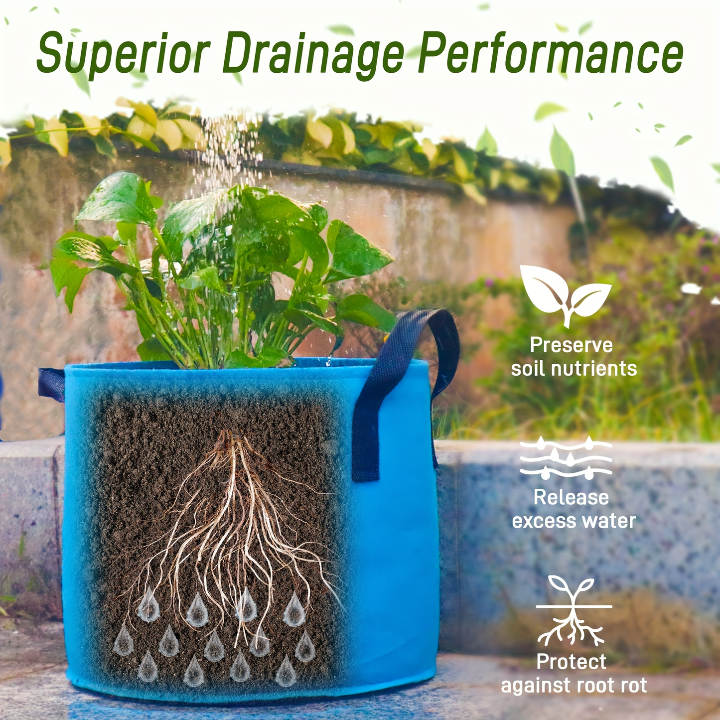 5/7/10/15 Gallon Plant Grow Bags, 7Pack Colourful Fabric Planters Plant Pots Garden Bags To Grow Vegetables With Reinforced Handles, Aeration Growing Bags For Flower Fruit