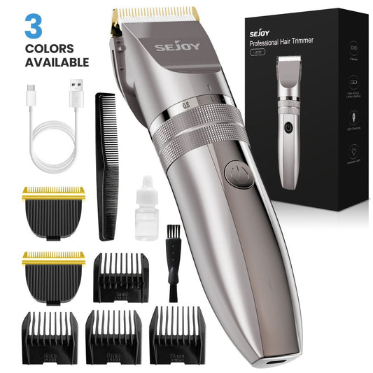 Beard Trimmer for Men Cordless Electric USB Rechargeable with Precision Dial 5-Level Adjustable – Mustache Facial Hair Trimmer Grooming Tool, Perfect Men's Gift